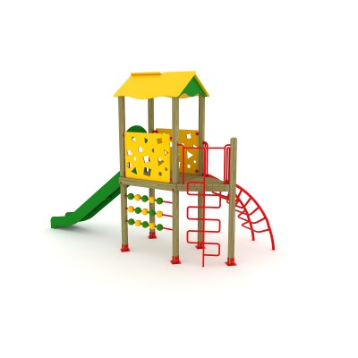 64 A Standard Wooden Playground